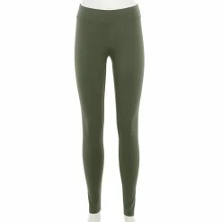 Women's Sonoma Goods For Life® Midrise Leggings -Fleece Shop 6120748 Green